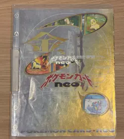 Pokemon Japanese Neo Genesis Series One 9-card Promo Binder Set - Image 1