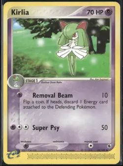 Kirlia 34/109 EX Ruby & Sapphire Pokemon English Card (MP) - Image 1