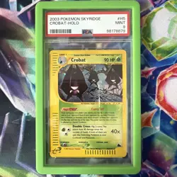 2003 POKEMON SKYRIDGE #H5 CROBAT HOLO PSA 9 - Image 1