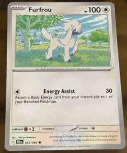 Furfrou - 051/064 - Common Shrouded Fable Pokemon Card Buy 2 Get 1 Free - Image 1