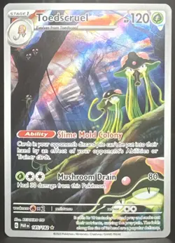 Pokemon TCG Toedscruel 185/182 SV04: Paradox Rift Illustration Rare Holo Card - Image 1