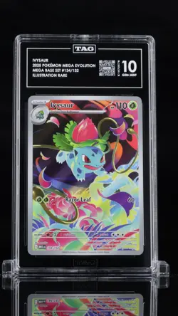 Ivysaur 134/132 Illustration Rare Megas Evolutions Pokemon Card TAG 10 - Image 1