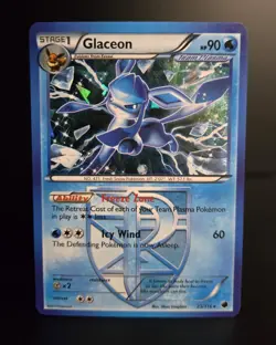 Pokemon TCG - GLACEON - #23 - CRACKED ICE HOLO - PROMO - PLASMA FREEZE 2013 - MP - Image 1