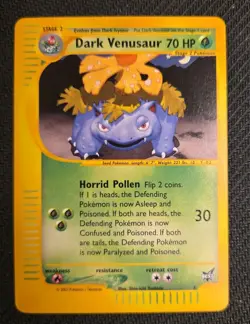 Pokemon TCG Dark Venusaur Best of Game 7/9 Regular Promo Promo - Image 1
