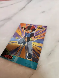 2003 Topps Pokemon Advanced Ash Holo Card #1 Rare - Image 3