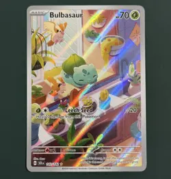 Pokemon TCG: Bulbasaur 143/142 - SV: Stellar Crown - Illustration Rare NM - Image 1