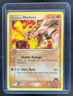 2004 Pokemon EX Team Magma vs Aqua Magma's Rhyhorn #38/95 - Image 1