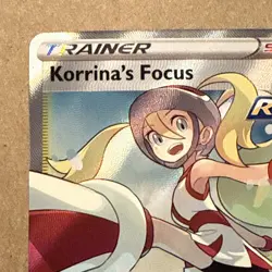 Pokemon SWSH Battle Styles Korrinas Focus Rapid Strike Full Art Trainer 160/163 - Image 2