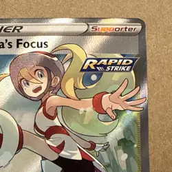 Pokemon SWSH Battle Styles Korrinas Focus Rapid Strike Full Art Trainer 160/163 - Image 3