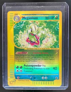 2002 Pokemon Expedition Set Meganium Reverse Holo #18/165 - Image 1