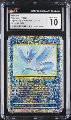 2002 Pokemon Legendary Coll Articuno Reverse Holo CGC 10 - GEM Mint - Image 1