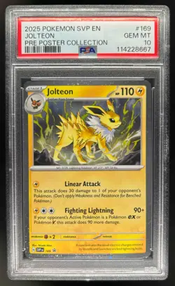2025 Pokemon Prismatic Evolutions Jolteon Promos #169 PSA 10 - Image 1