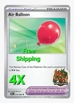 4x Air Balloon 079/086 x4 - Black Bolt - Pokemon TCG - Playset - Image 1
