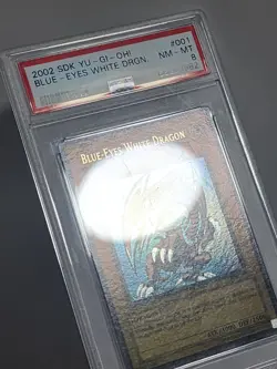Blue Eyes White Dragon SDK PSA 8 FADED #001 Yugioh 2002 - Image 4