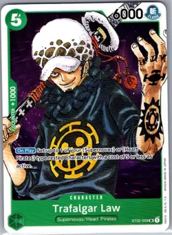 Trafalgar Law ST02-009 SR English Revision Pack Cards - One Piece Card - NM - Image 1