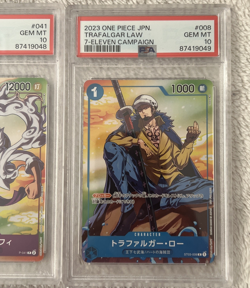 (4) PSA 10 Sequential - 7-Eleven (Seven Eleven) Promo Set - One Piece Tcg Japan - Image 3