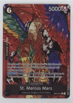 2025 One Piece Carrying on His Will OP13 English R Alt Art St Marcus Mars - Image 1