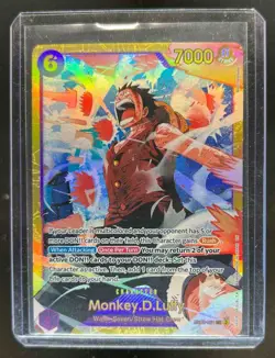 2025 One Piece Anime 25th Monkey D. Luffy Secret Rare #EB02-061 Damaged - Image 1