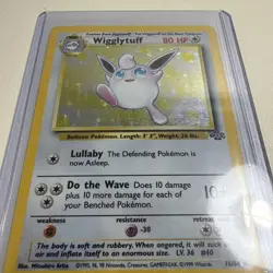 Pokemon Wigglytuff Jungle Holo Rare Card 16/64 HP80 1999 English TCG - Image 2