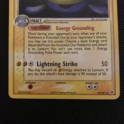 Lanturn 38/101 Pokemon TCG Card Ex Hidden Legends Reverse Holo NM - Image 3