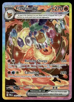 Pokemon Cards Flareon ex 146/131 Prismatic Evolutions LP - Image 1