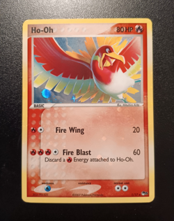 Pokemon Ho-Oh 2007 1/7 Holo Rare Pop Series 5 Card - Image 1