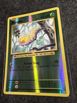 Weedle 5/108 Reverse Holo XY Evolutions Pokemon Card - Image 2