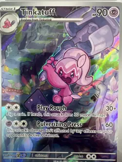 Tinkatuff Holo Illustration Rare Pokemon TCG Paldea Evolved Card 217/193 PSA 9 - Image 2