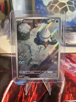 Pokemon TCG Mega Evolution Snover Illustration Card 140/132 M/Nm Condition - Image 1