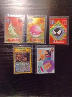 1996-99 RARE Pokemon Vending Sticker Card Holo Pokemon VTG Nintendo Lot - Image 1