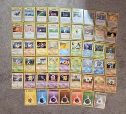 1999 Pokemon Base Set Lot 52 Different Cards Great Condition Not Played See Pics - Image 1