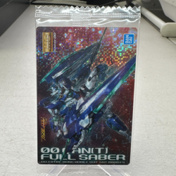 00 QAN(T) Full Saber GNT-0000 Holo Japanese Mobile Suit Gundam Card ~ NM Sealed - Image 1