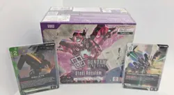 X1 Gundam Card Game Booster Box Steel Requiem GD03 English + 3 Promos - Image 1