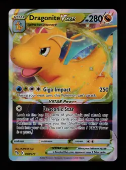 Dragonite VSTAR 050/078 Ultra Rare Holo Pokemon GO Pokemon Card - Image 1