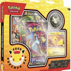 One Pokemon Day 2026 TCG Collection Box with Booster Packs & Pikachu Promo Card - Image 2