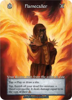 FOIL Sorcery Contested Realm - Flamecaller (Foil) - Beta (B) - Image 1