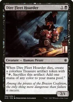 DIRE FLEET HOARDER X 4 N/M- IXALAN MAGIC THE GATHERING - Image 1