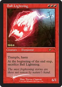 Foil - Ball Lightning - P / NM / English MTG - Image 1