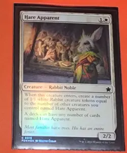 MTG Hare Apparent - Foil - Foundations #15 - Near Mint Magic the gathering NM - Image 1