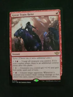 MTG OTJ #125 Great Train Heist Outlaws of Thunder Junction Regular - Image 1