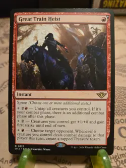 MTG Great Train Heist Outlaws of Thunder Junction Regular Rare NM - Image 1