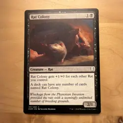 Magic: The Gathering Rat Colony Dominaria 101/269 Suzanne Helmigh 2018 EN - Image 1