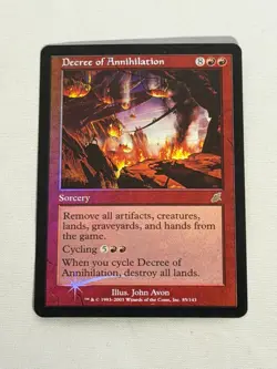 MTG FOIL Decree of Annihilation Scourge Magic the Gathering - Image 1