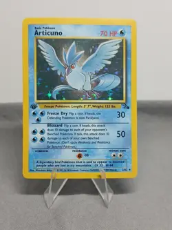 Pokemon TCG Articuno Holo Rare 1st Edition 1999 Nice 2/62 Vintage Card!! - Image 1