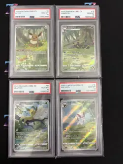 2025 Pokemon TCG Chinese Exclusive Gem Vol. 2 CBB2C Eevee *(4)Pcs Set #3 PSA 10 - Image 1