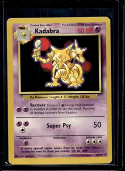 1999 Pokemon Unlimited Kadabra Uncommon #32/102 - Image 1