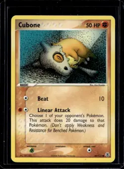 2004 Pokemon EX FireRed & LeafGreen Cubone #60/112 - Image 1