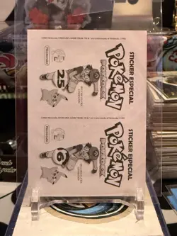 2022 Pokemon Pokedex Sticker Charizard/Pikachu #06/25 silver Foil CO - Image 2