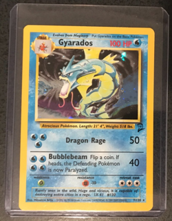 Pokemon Base 2 Gyarados 7/130 Foil Holo Rare 100 HP NMM Unplayed WOTC 2000 - Image 2