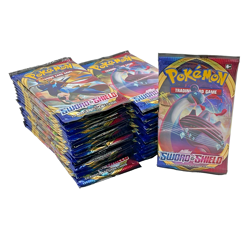 Lot of (36) Pokemon TCG Sword & Shield Base Set Booster Packs Factory Sealed - Image 1